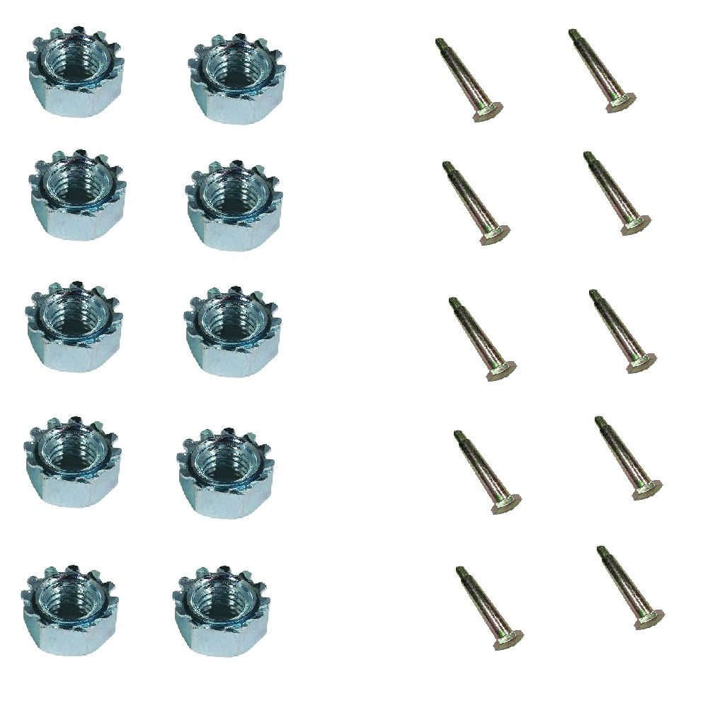 Ten Deck Wheel Shoulder Bolts and Nuts For Universal Mower Models