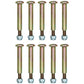 Qty 10: Wheel Bolt and Lock Nut Kits Fits John Deere Replaces M84691