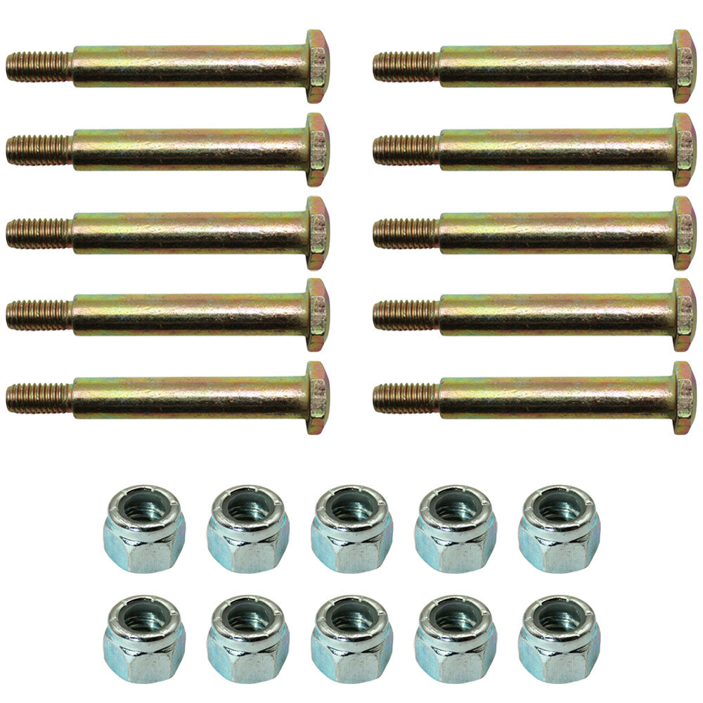Qty 10: Wheel Bolt and Lock Nut Kits Fits MTD Replaces 40340