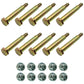 Qty 10: Wheel Bolt and Lock Nut Kits Fits Troy Bilt Replaces 712-0798