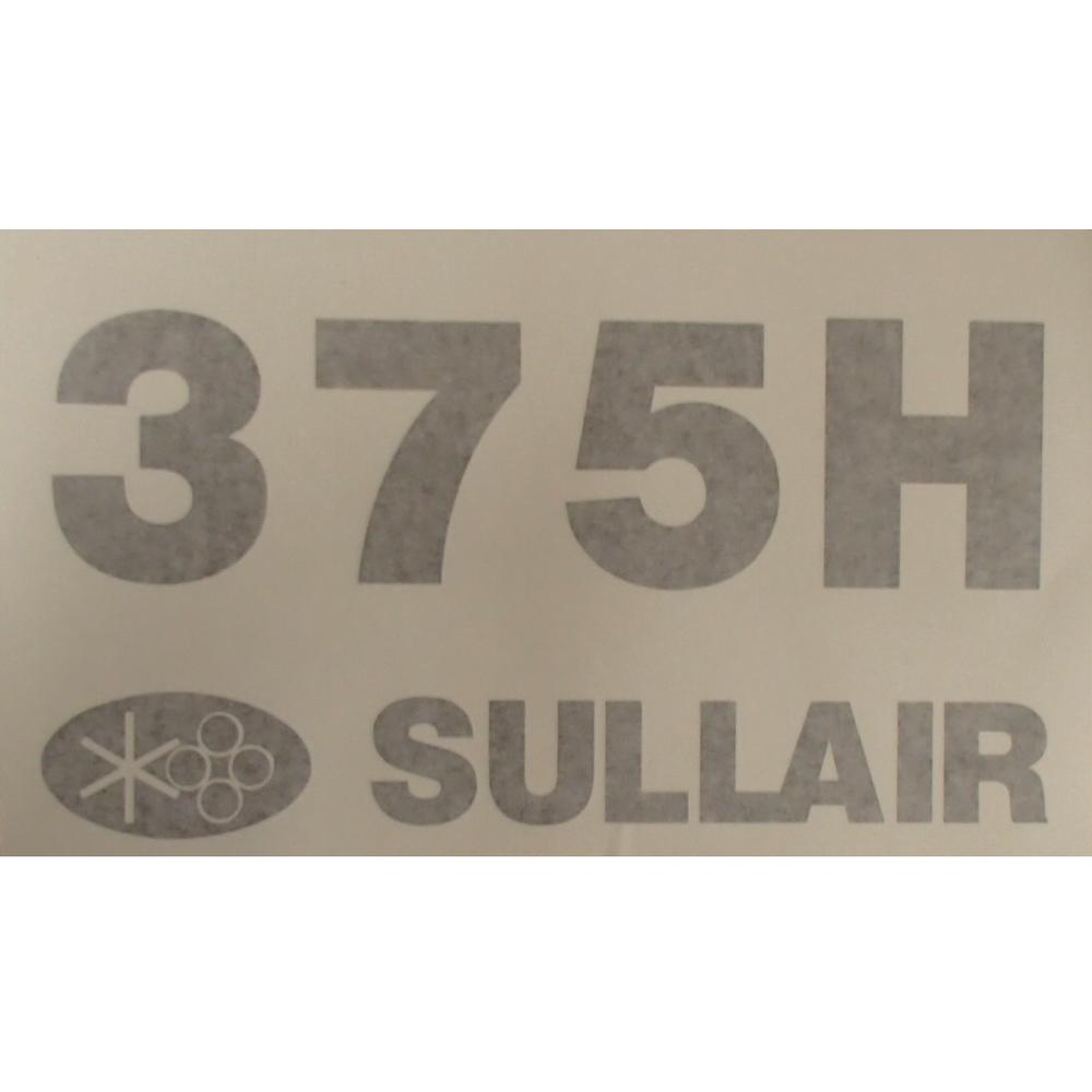 New Decal Kit for Sullair Air Compressor Model 375H with Warning Safety Decals