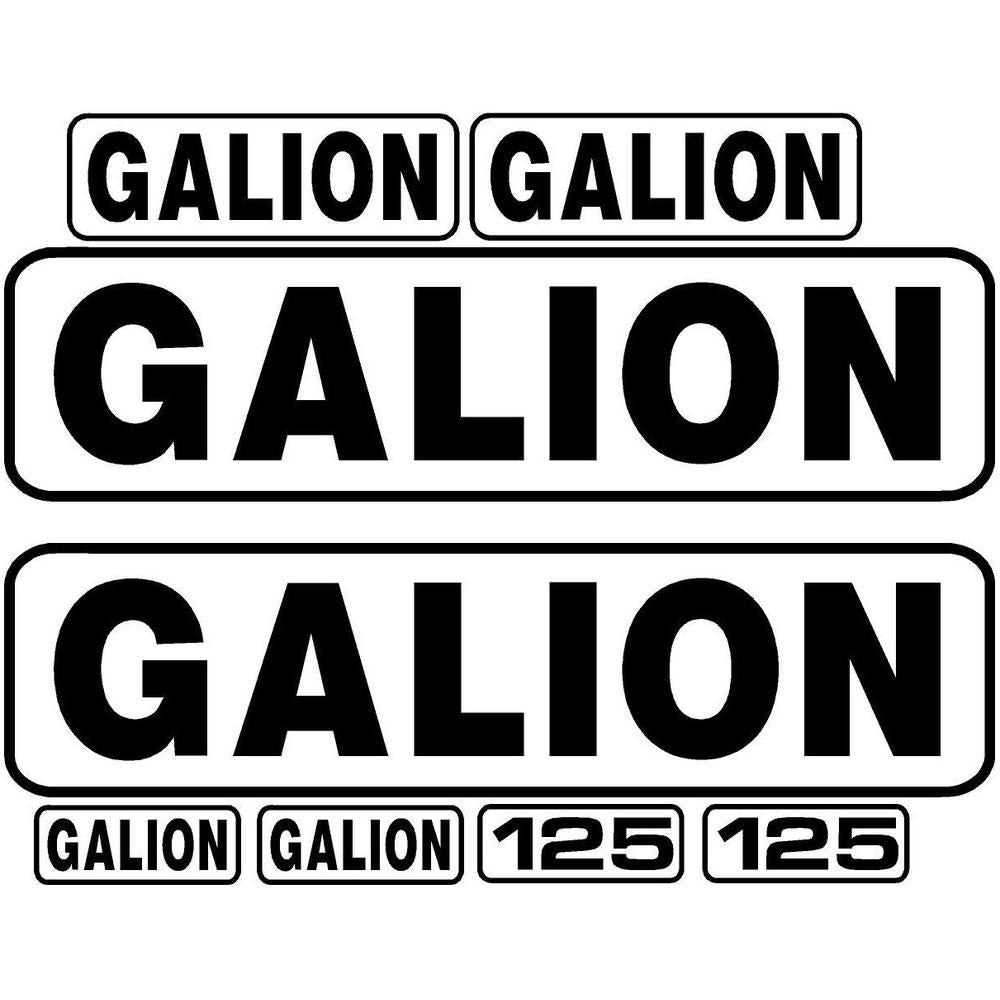 New Decal Set for Galion Model 125 Machines