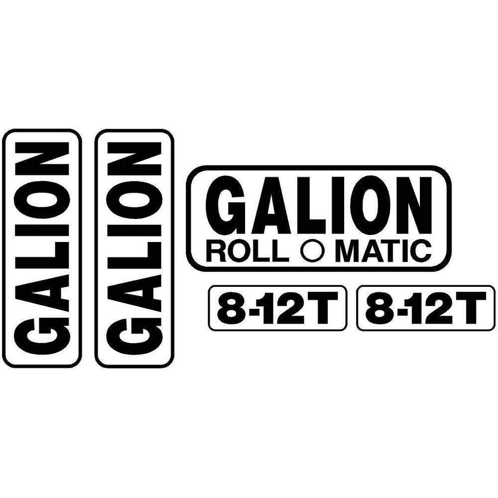 New Decal Set for Galion Model 8-12T Roll O Matic Machines