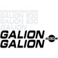 New Decal Set for Galion 830 Includes 12' x 1-1/2" White Stripe & Dresser Decals