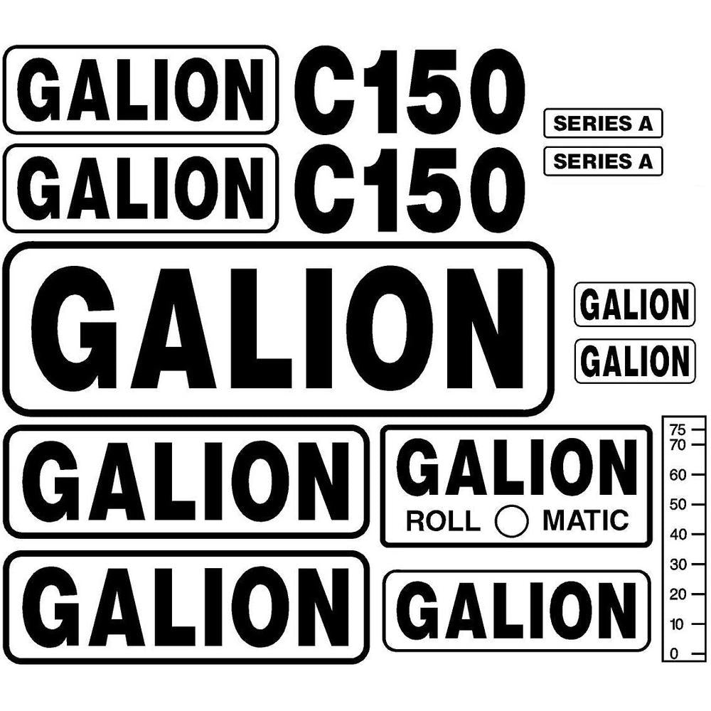 New Decal Set for Galion Model C150 Roll O Matic Crane Series A