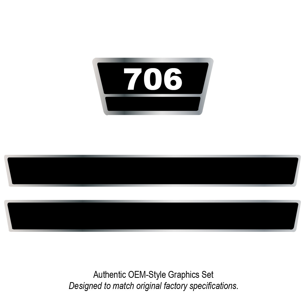 Vinyl Hood Decal Kit Fits FARMALL Fits International Harvester Tractor HKIH7 706