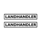 Pair of 2 Landhandler Vinyl Decals Fits Allis Chalmers 170 180 190 190XT 210 220