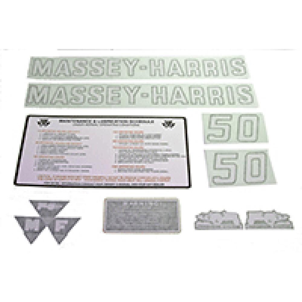 R4309 Complete Vinyl Decal Set Fits Massey Harris MH Tractor 50