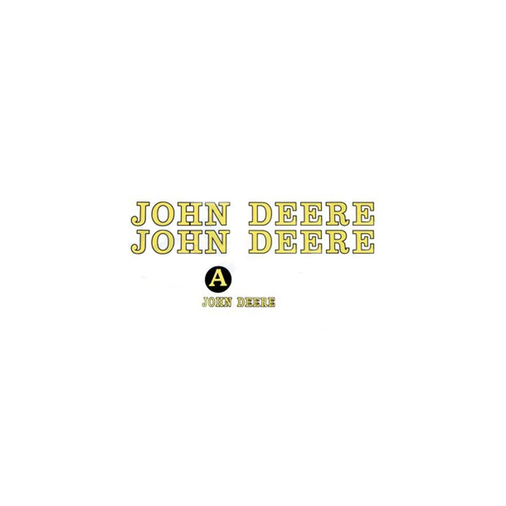 Hood Decal A Fits John Deere A JDA
