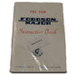 Instruction Book Owners Manual Fits Ford Fits Fordson Major 1953 1954 1955 1956