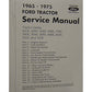 65-75 Shop Manual Fits Ford New Holland 2000 3000 3400 3500 4400 4500 5000