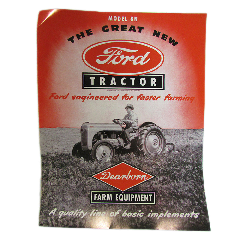Foldout Sales Brochure Fits Ford 8N Tractor