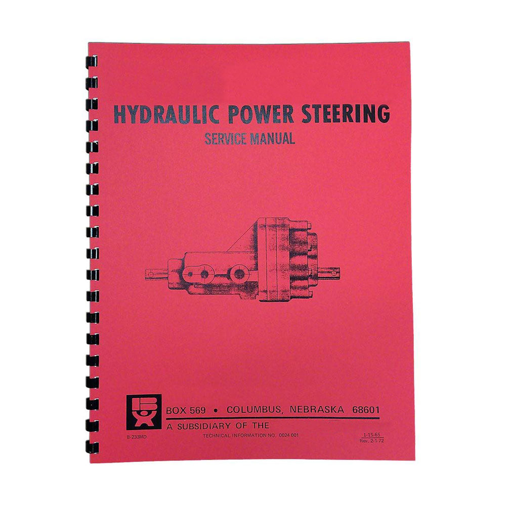 REP2652 Behlen Power Steering Service & Parts Manual - Fits John Deere