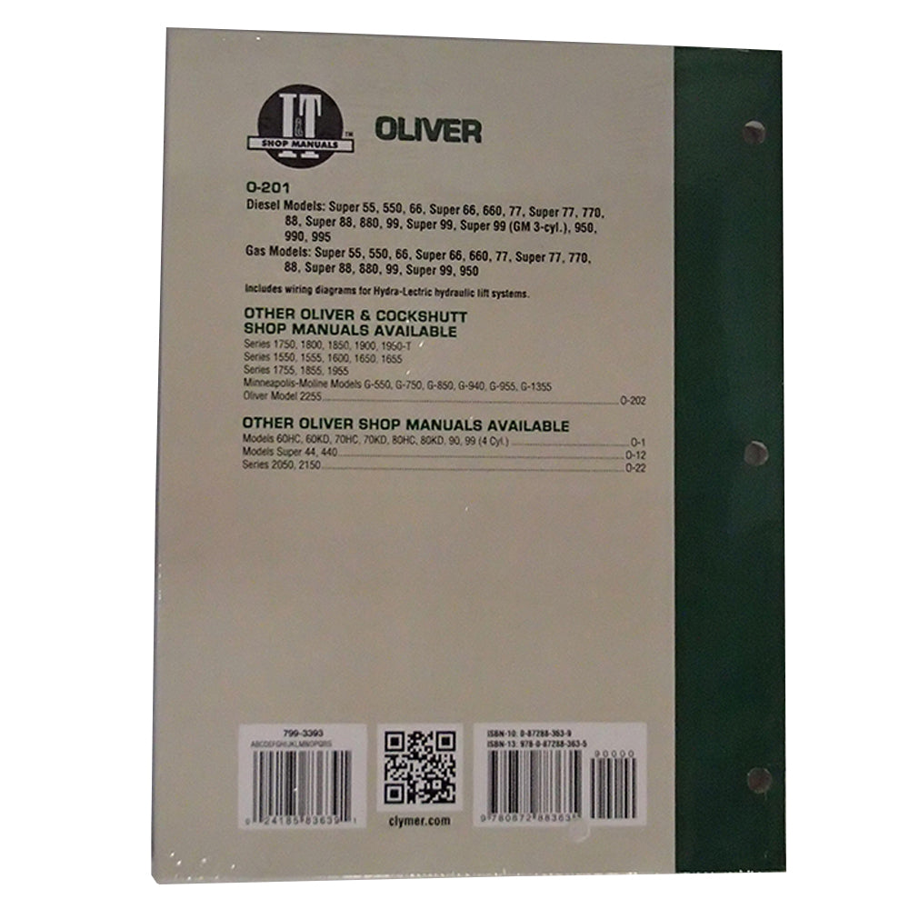 I&T Shop Manual 66,77,88,660,770,880,950,990, fot Oliver