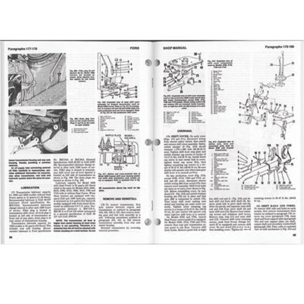 Shop Manual Fits Ford 5000 5600 5610 6600 6610 6700 6710 7000 7600 7610 7700 771