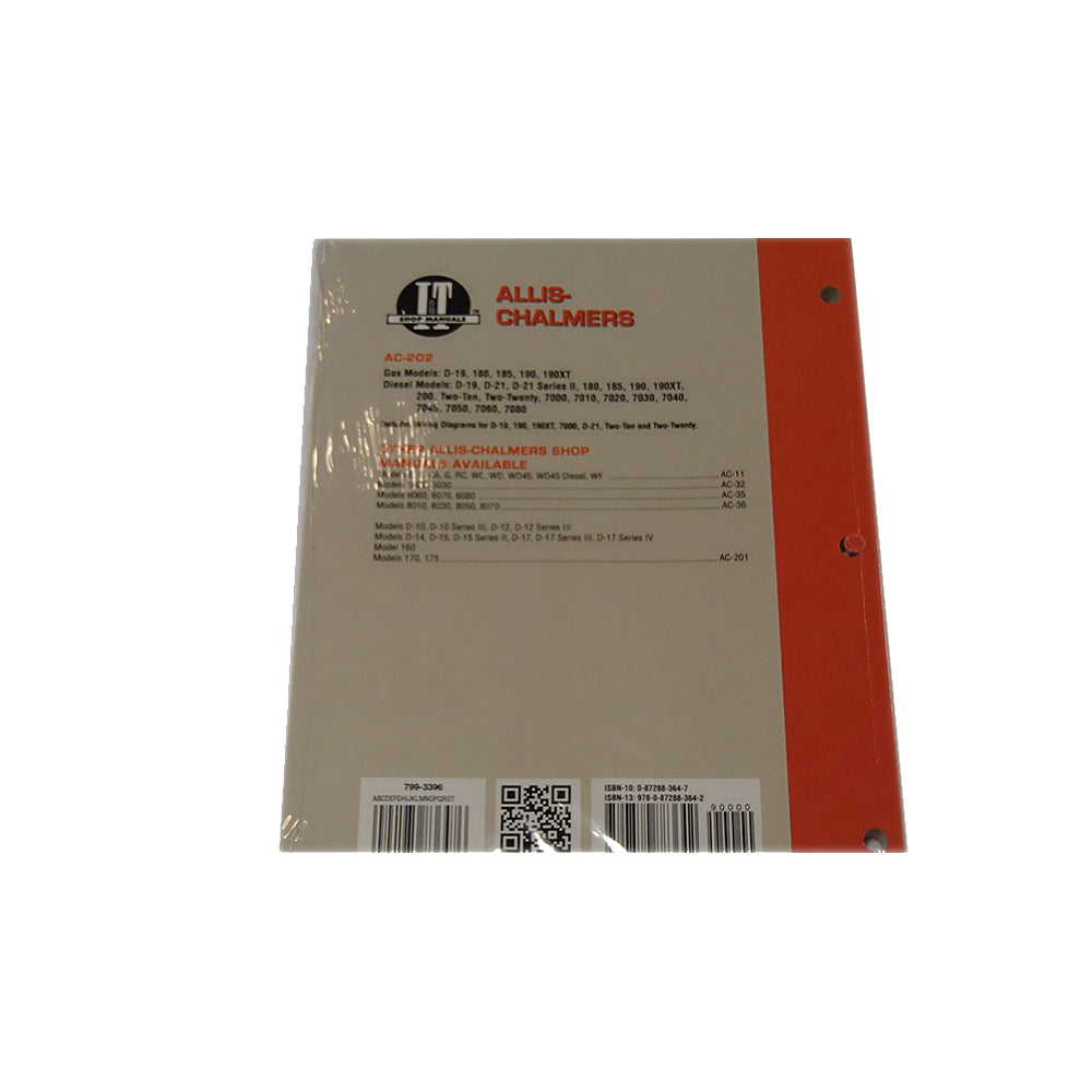 Repl I&T Shop Manual Fits Allis-Chalmers 7000 7010 7020 7030 7040 7045 7050 7060