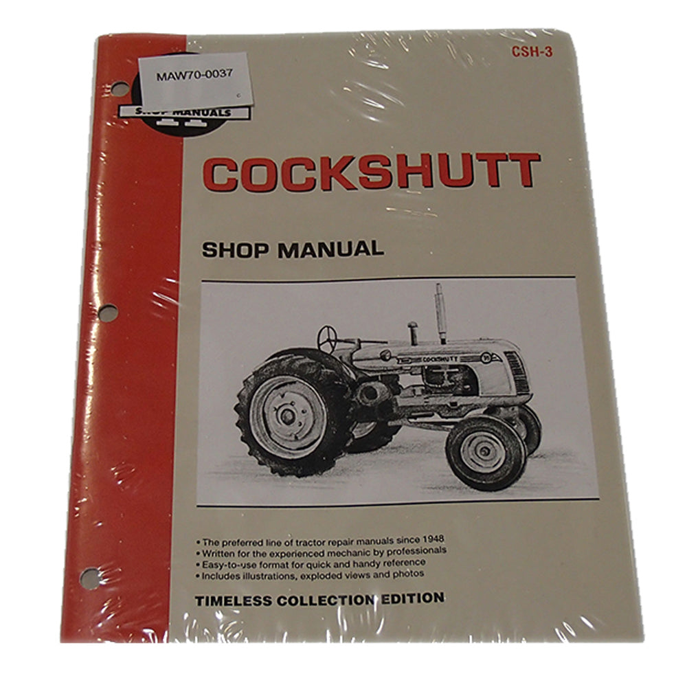 I&T Shop Service Manual CSH-3 For Cockshutt 35 (40 Diesel) Golden Eagle