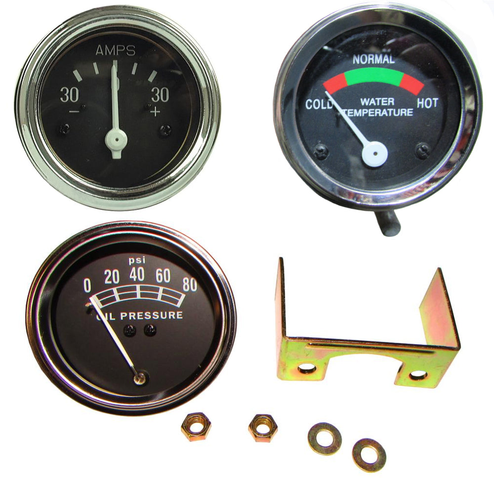 Oil Pressure, Ammeter, and Water Temp Gauge Set Fits Cockshutt Replaces 0236708