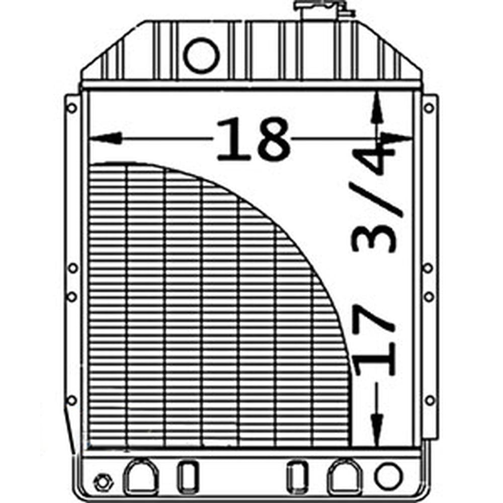 771706 Radiator Fits Ford/NH L553 L555 Skid Steer 771716 MG771716