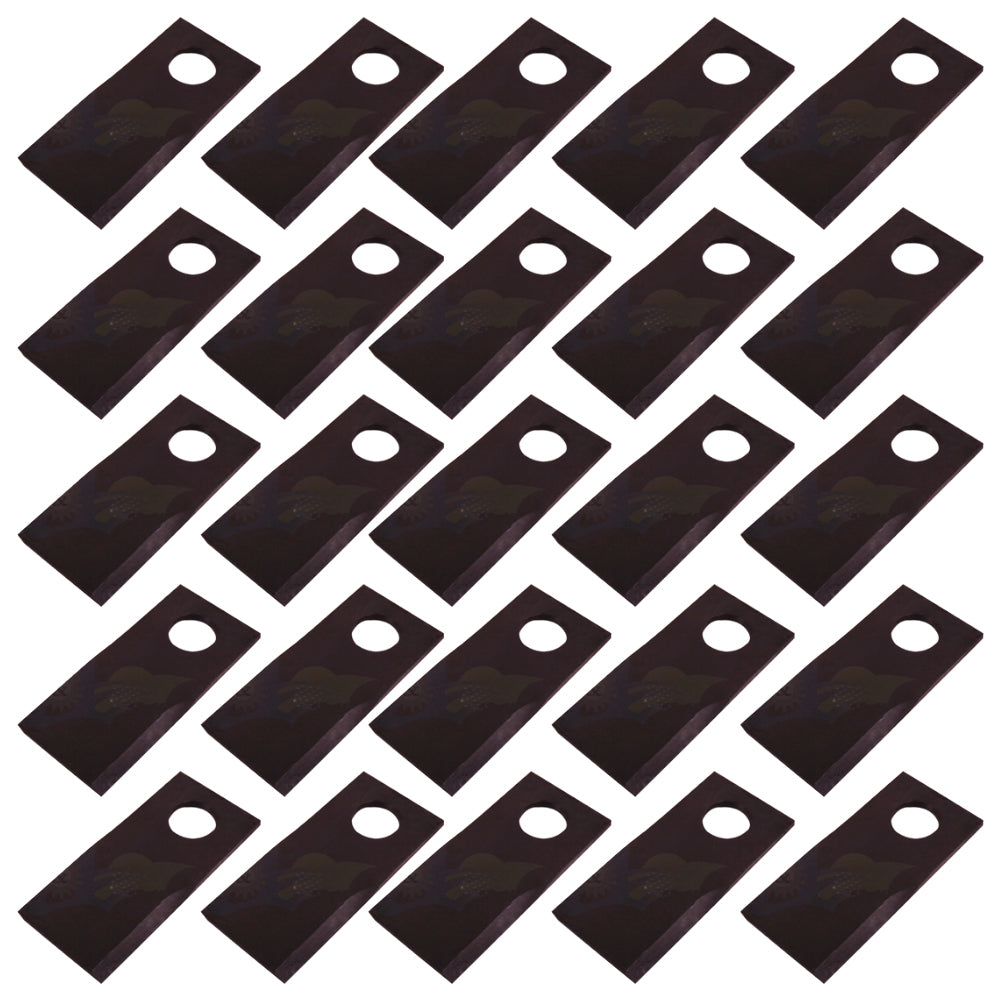 Qty 25: Left Hand Blade  Fits BUSH HOG Replaces 00787167