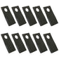 Qty 10: Right Hand Disc Mower Blade Fits Rhino Replaces 00787166