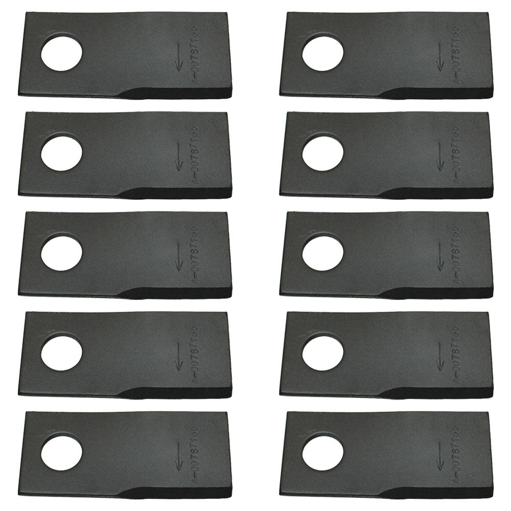 Qty 10: Right Hand Disc Mower Blade Fits BUSH HOG Replaces 00787166