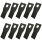 Qty 10: Right Hand Disc Mower Blade Fits Rhino Replaces 00787166