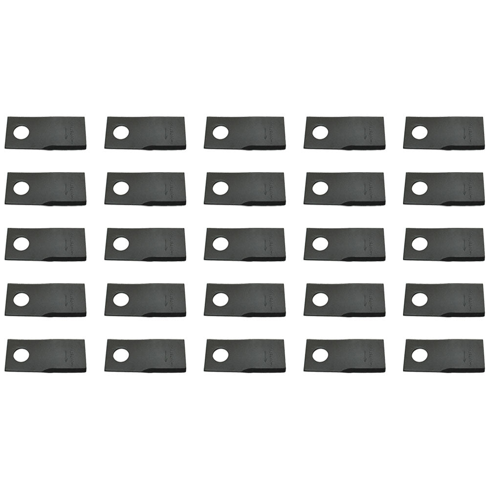 Qty 25: Right Hand Disc Mower Blade Fits Rhino Replaces 00787166