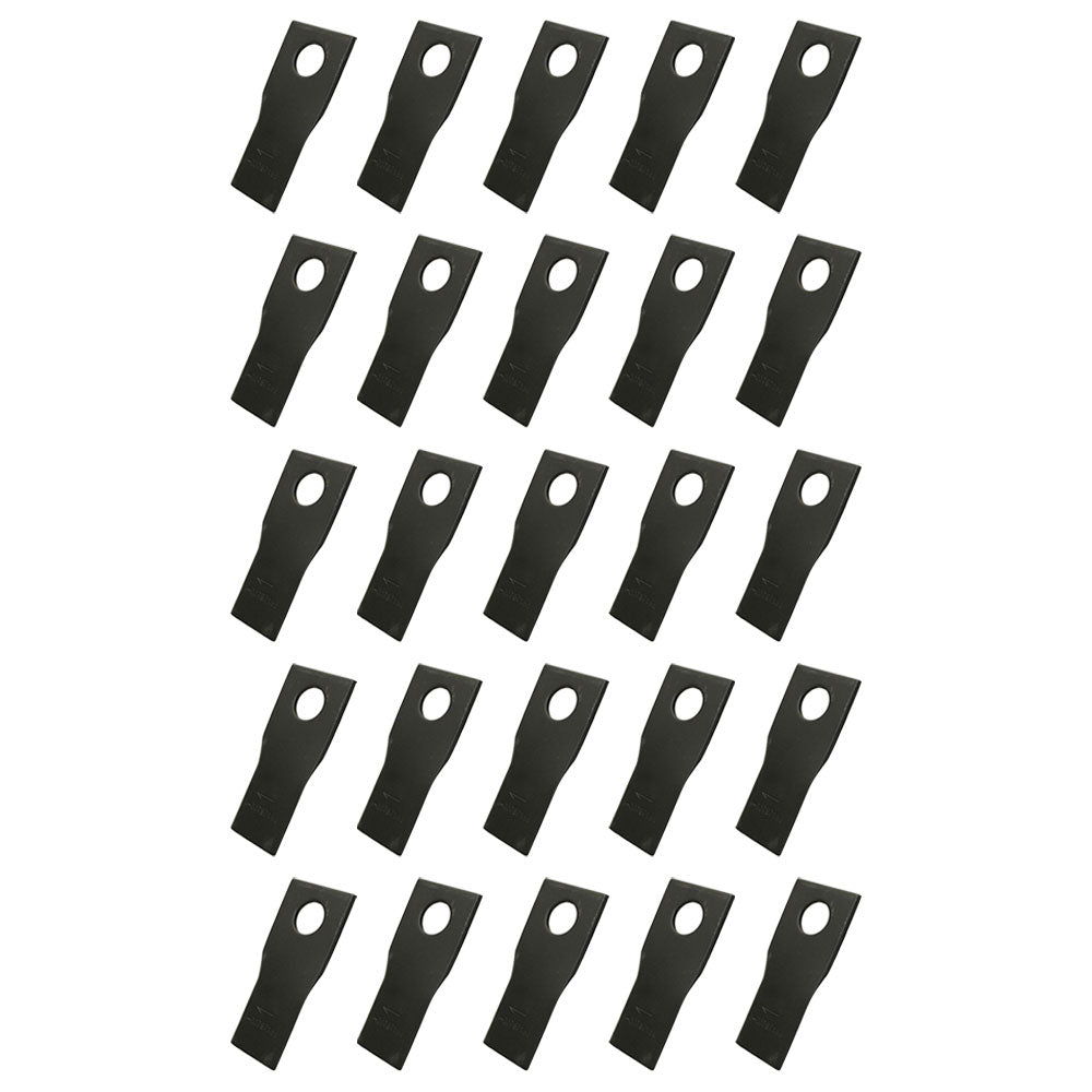 Qty 25: Right Hand Disc Mower Blade Fits Rhino Replaces 00787166