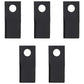 Qty 5: Right Hand Disc Mower Blade Fits Rhino Replaces 00787166