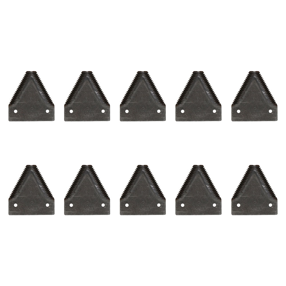 Qty 10: Sickle Section Fits Case/International Harvester Replaces 491-S621BT
