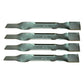 (4pk) 14152 Rotary Blades Fits John Deere 21" Cut GX22250 JS Ser