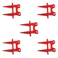 828025C1 5-pack 2-Prong Plateless Forged Guards Fits Case Hesston Combine 210