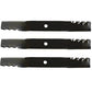 3-pack Blades Fits John Deere X465 62C 62D Desk 396-771