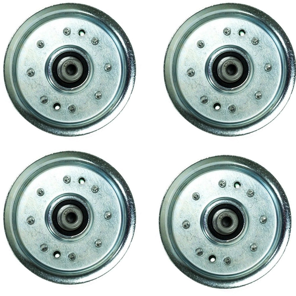 Set Of Four New Idler Pulleys Fits MTD Fits Troy Bilt Fits Cub Cadet 38" 42" 46"