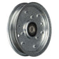 Flat Idler Pulley (Non-Zinc Coated) Fits 38" 42" 46" and 54" Decks 46" and 54" d