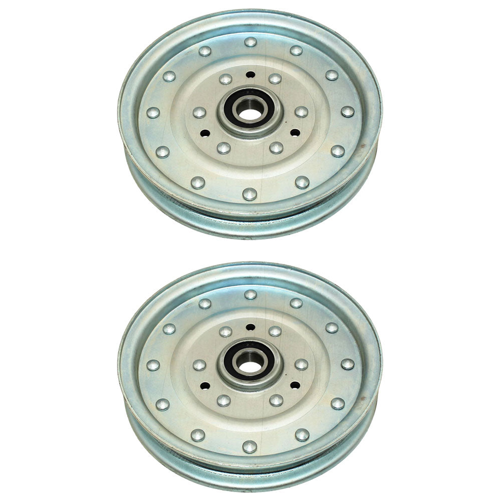 (2) Idler Pulley Fits Exmark Lazer Z & Lazer Z XP Mower With 60" 72" Deck