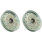 Set of (2) Idler Pulley Fits Exmark Lazer Z 1-633109 116-4667 633109