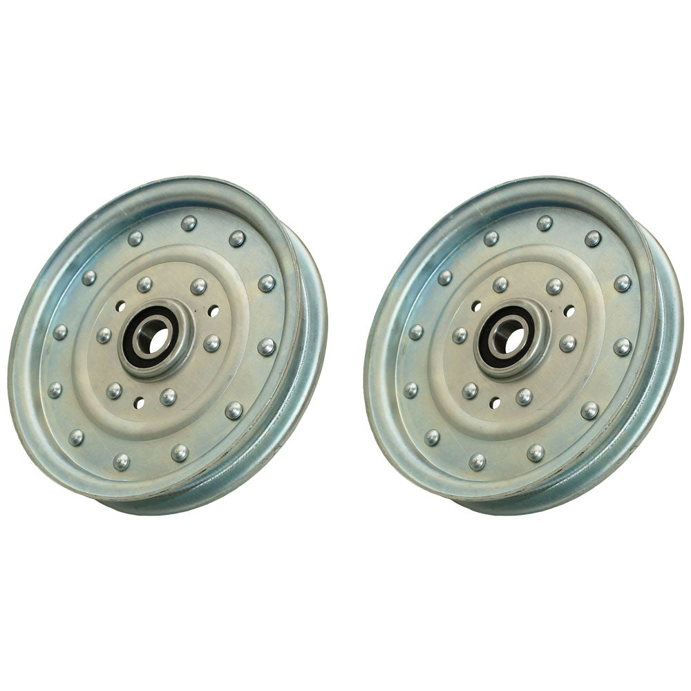 (2) Idler Pulley Fits Exmark Lazer Z & Lazer Z XP Mower With 60" 72" Deck