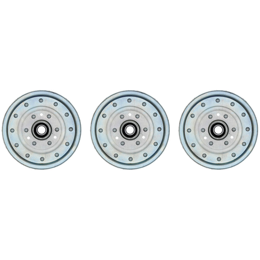 Qty 3: Flat Idler Pulley Fits Exmark Replaces 1-633109