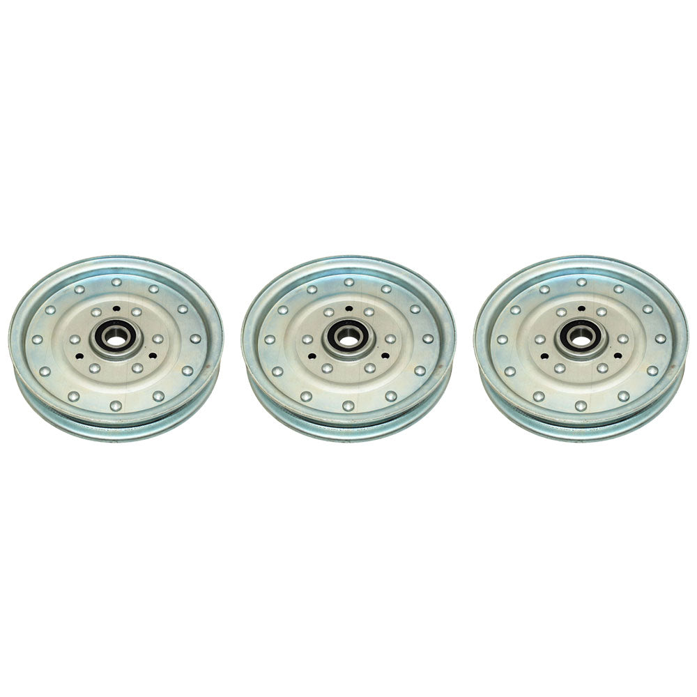 3 Idler Pulleys Fits Exmark Fits Toro 126-7685 1-633109 116-4667 Fits Husqvarna