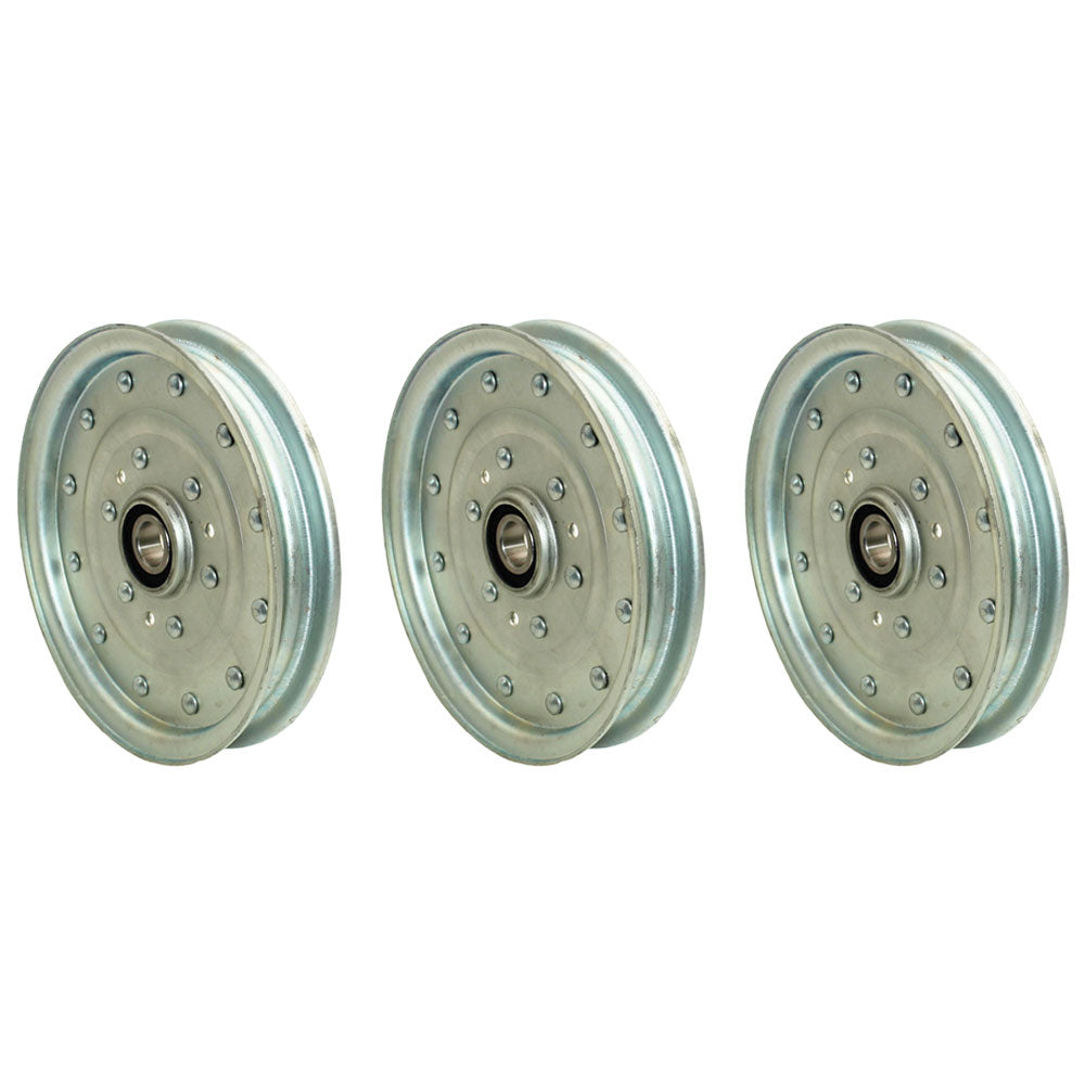 Qty 3: Flat Idler Pulley Fits Husqvarna Replaces 126-7685