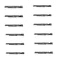 Qty 12: Notched Fits Hi-Lift Blade Fits Exmark Replaces 103-6384