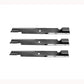 (3) 103-6384 High Lift - Notched Mower Blades Fits Exmark Lazer Z Advantage 72"
