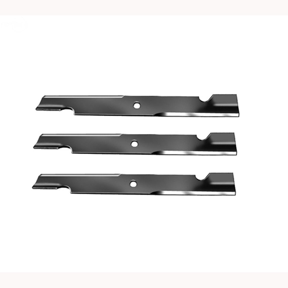 (3) 103-6384 High Lift - Notched Mower Blades Fits Exmark Lazer Z Advantage 72"
