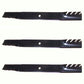 Set of Three (3) Toothed Blades Fits Scag 48112 48113 481709 482882