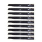Set of 9 Toothed Mulching Blades for Scag Fits Ferris Fits Toro 72" Deck 481709