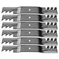 6 PK 13464 Rotary Notched Lift Blades Fits Grasshopper 320245
