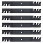 Qty 6: Toothed Blade Fits Yazoo/Kees Replaces 1696323YP