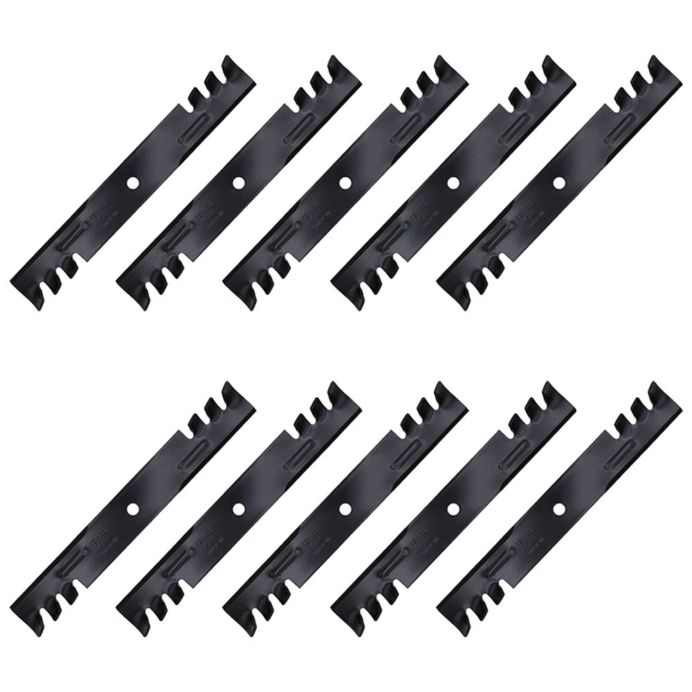 Qty 10: Toothed Mower Blades Fits Great Dane Replaces D18037